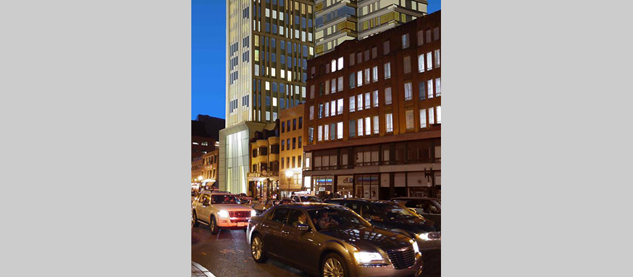 photo of exterior of AVA Boston Building